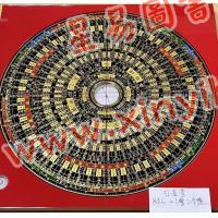 台湾日星堂：八寸六分彩色特级电木罗盘-三合盘21層