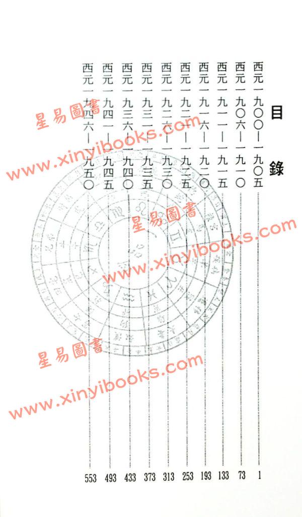 夏唯纲：天文星历（第一册）1900-1950